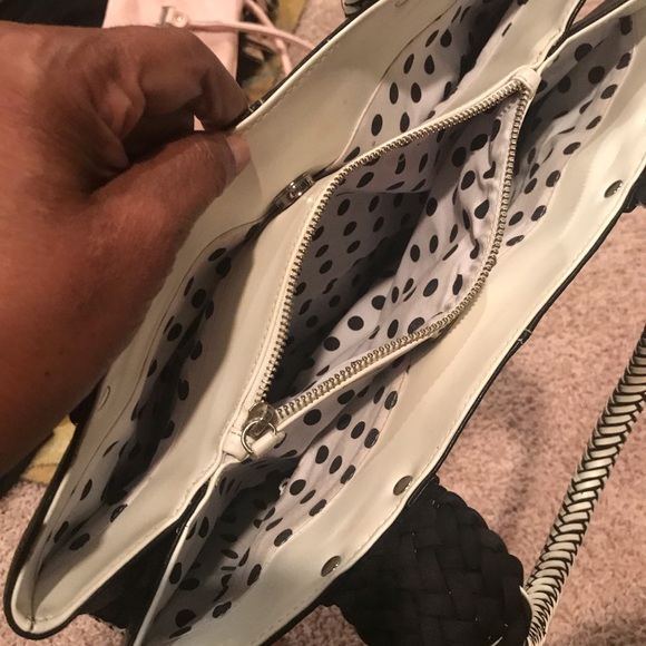 Large back leather bag with braided handles - Picture 5 of 8